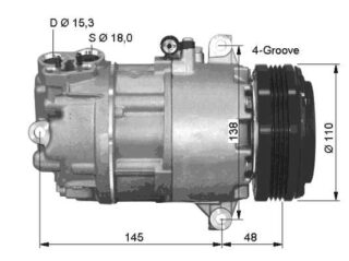 BMW Kompresor Klimatyzacji – NRF 64529145353