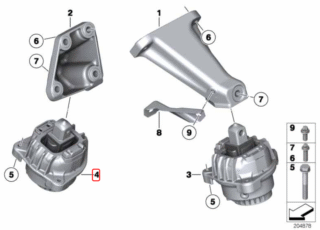 BMW Poduszka Silnika - OE 22116777374