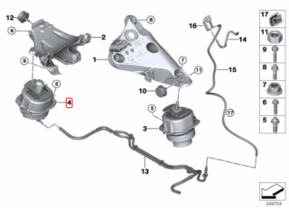 BMW Poduszka Silnika - OE 22116853104