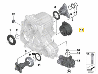 BMW Poduszka Przekładni AWD - BMW 22316786566