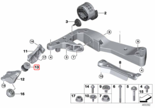 BMW Poduszka Wspornika Skrzyni Biegów - OE 22326860542