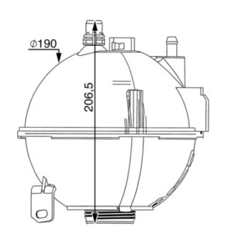 BMW Zbiorniczek Wyrównawczy - MAHLE 17138616418